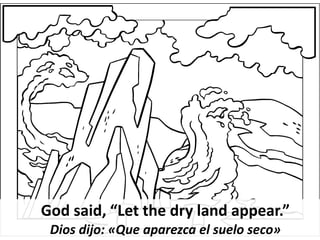 Creation coloring pages for children