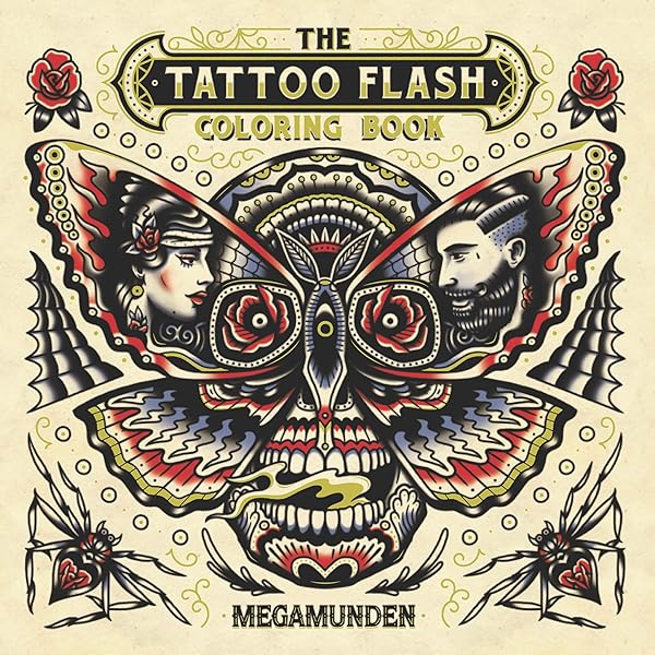 The tattoo coloring book coloring book for adults munden oliver waterhouse jo books