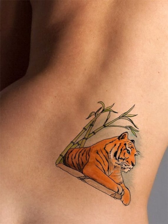 Tatuaje de tigre diseão de tatuaje tatuaje femenino tatuaje para mujeres de art instantly
