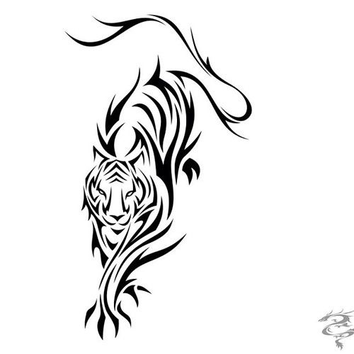 Diseão de tatuaje de tigr diseão del tatuaje del tigre tatuaje de tigre disenos de unas