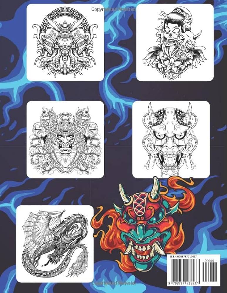Japanese tattoo coloring book the ultimate tattoo coloring book for adults relieve stress with beautiful modern tattoo designs such as tigers for teens and adults books for adults coloring