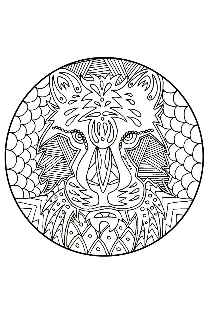 Mandala tigre tattoo mandalas para tatuar tigre para colorear mandalas