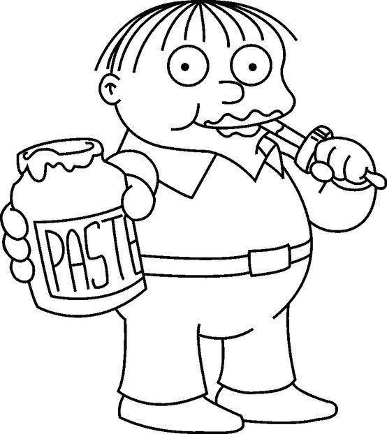 Ralph simpsons coloring page pãginas para colorir de unicãrnio pãginas para colorir gratuitas desenho dos simpsons