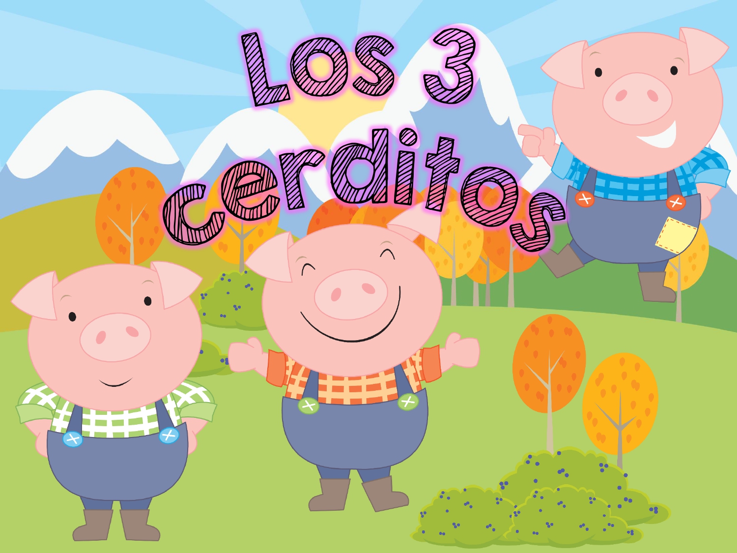 Lãminas para trabajar el cuento de los tr cerditos