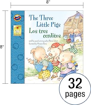 The three little pigs los tres cerditos bilingual storybookâclassic childrens books with illustrations for young readers keepsake stories collection pgs volume seibert patricia books