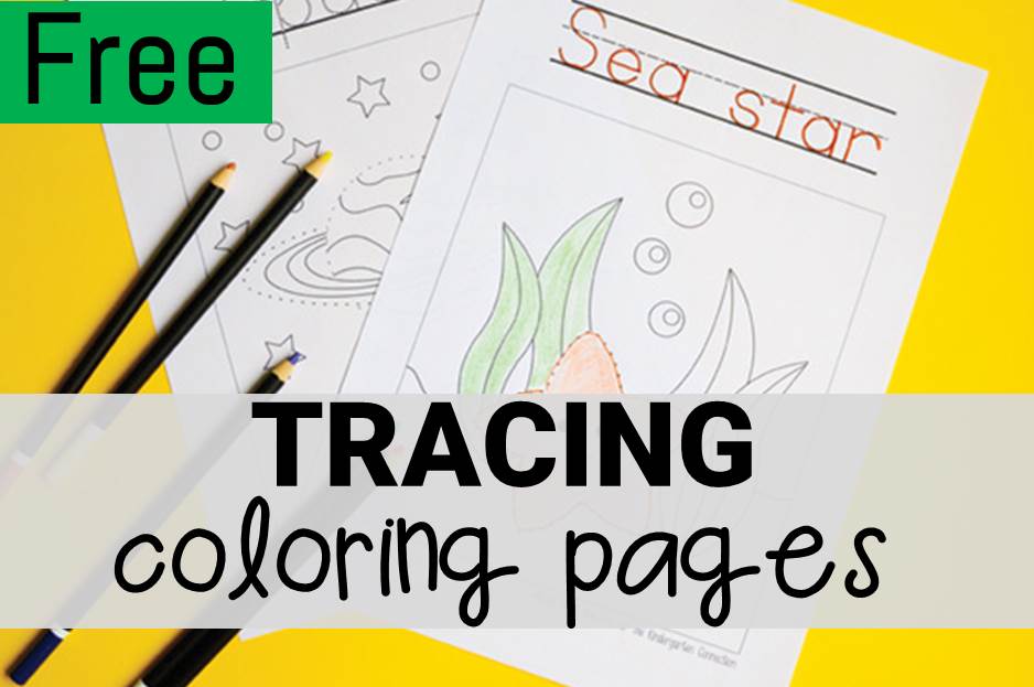 Tracing coloring pages