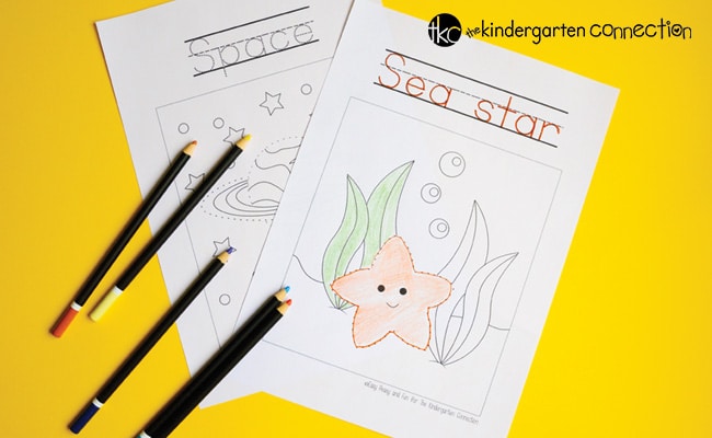 Tracing coloring pages