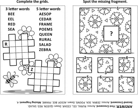 Kids crossword puzzle images â browse photos vectors and video