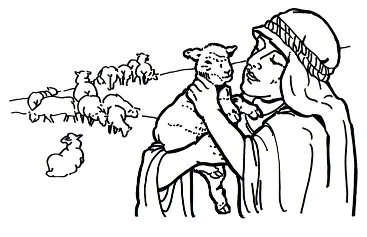 Good shepherd and lost sheep parable coloring pages bible coloring pages the lost sheep coloring pages