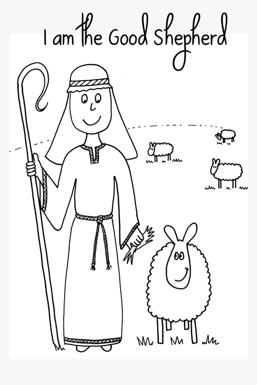 Jesus lost sheep coloring page for desktop