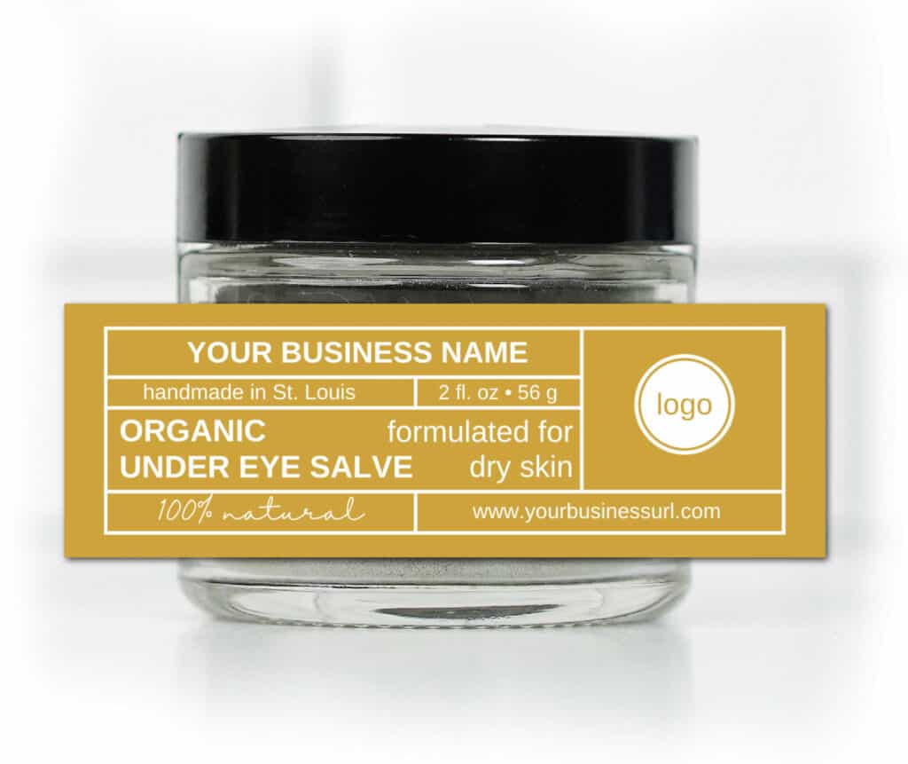 Skin care label templates