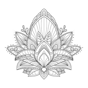 Lotus coloring images