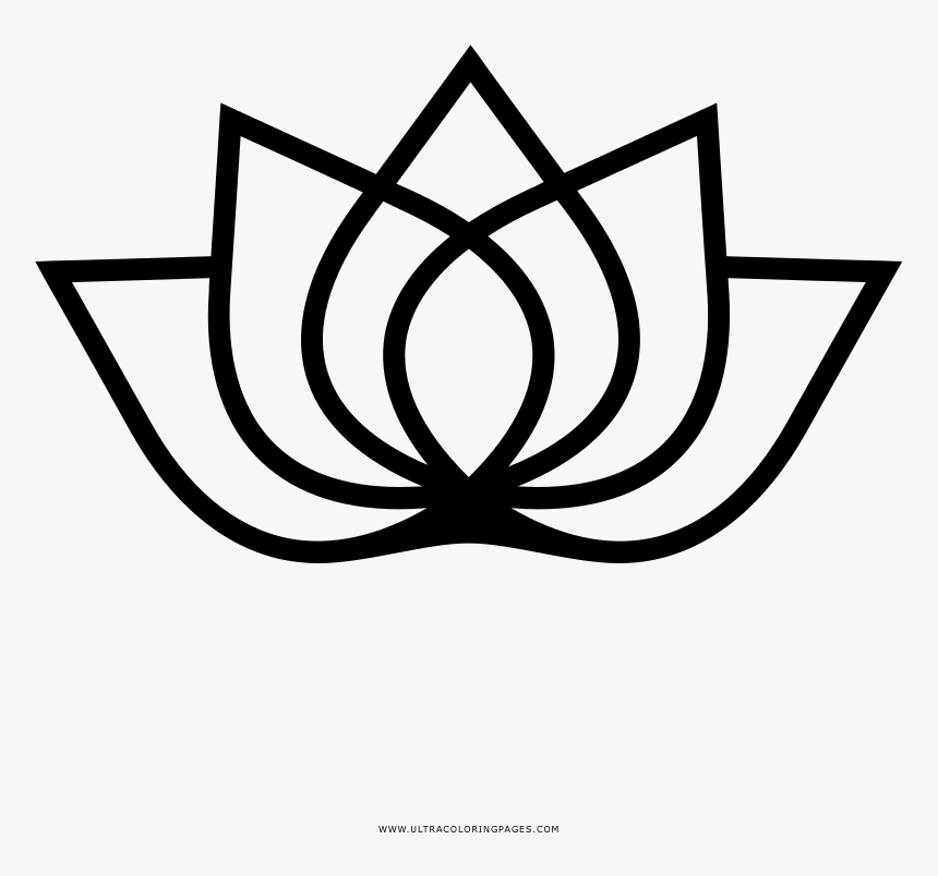 Lotus flower coloring page