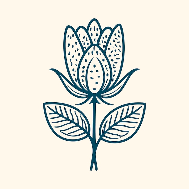 Premium vector flower coloring page vector flower line art white background cute flowers printable coloring page
