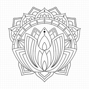 Page lotus flower coloring page images
