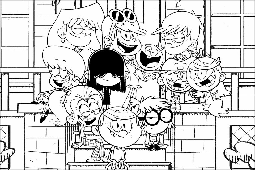 Coloring page the loud house the loud house