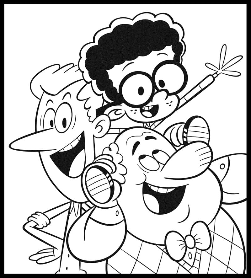 The loud house coloring pages