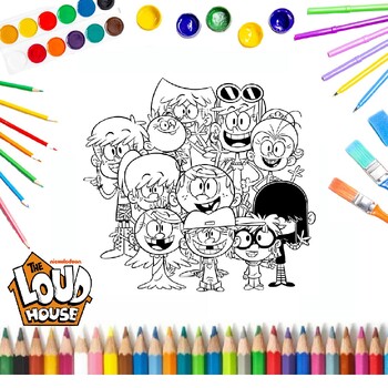 Engage your childs creativity with the loud house coloring pages collection