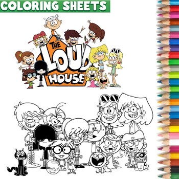 The loud house coloring pages printable coloring sheets pages for kids