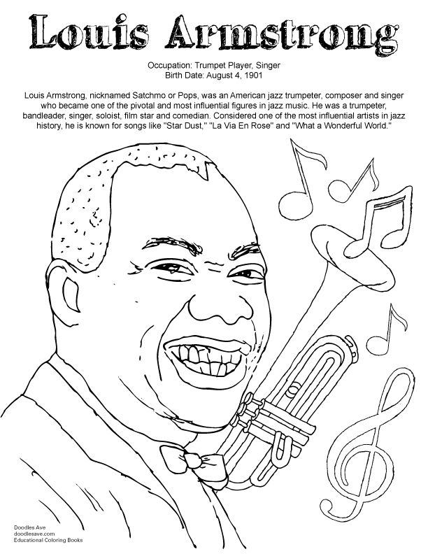 Bessie coleman coloring sheet doodles ave