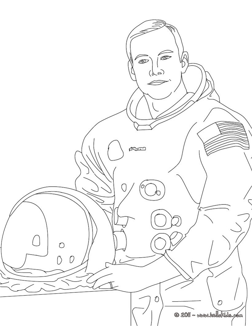 Neil armstrong coloring pages