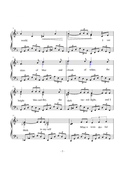 What a wonderful world by louis armstrong