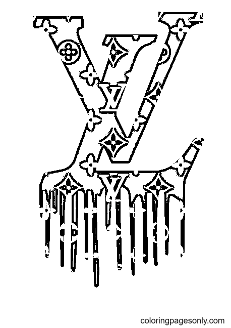Louis vuitton coloring page