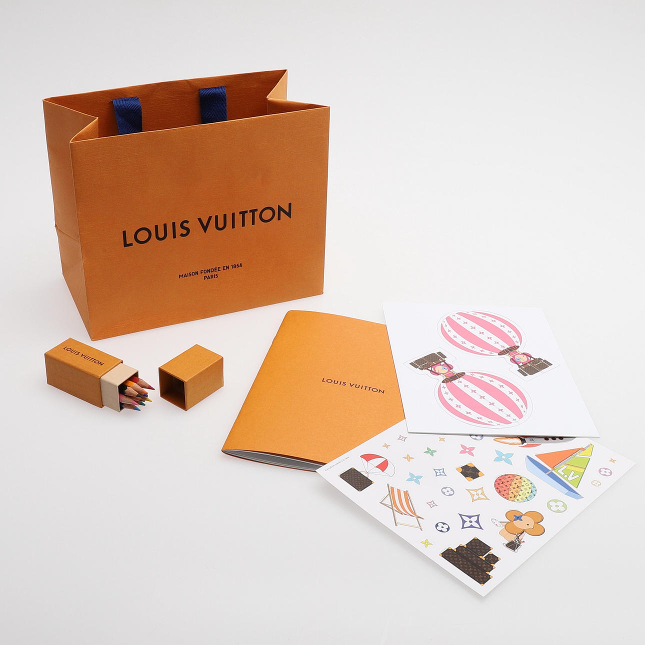 Louis vuitton coloring book and colored pencils miscellaneous