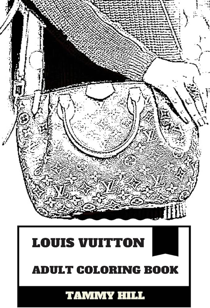 Louis vuitton adult coloring book fashion house and brand luxury bags and heels retail watches and glasses inspired adult coloring book buy online at best price in k
