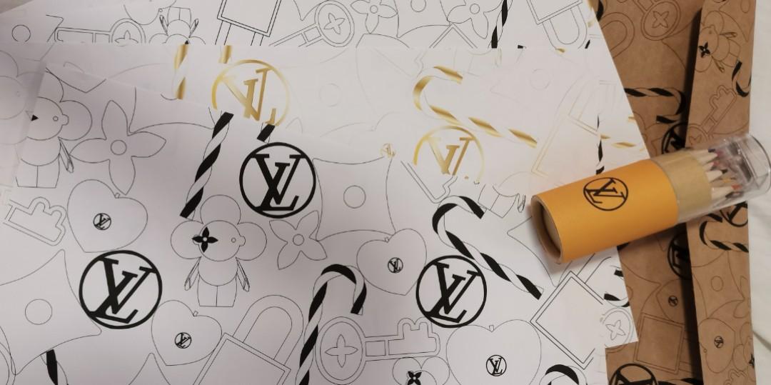 Louis vuitton colouring book luxury accessories on