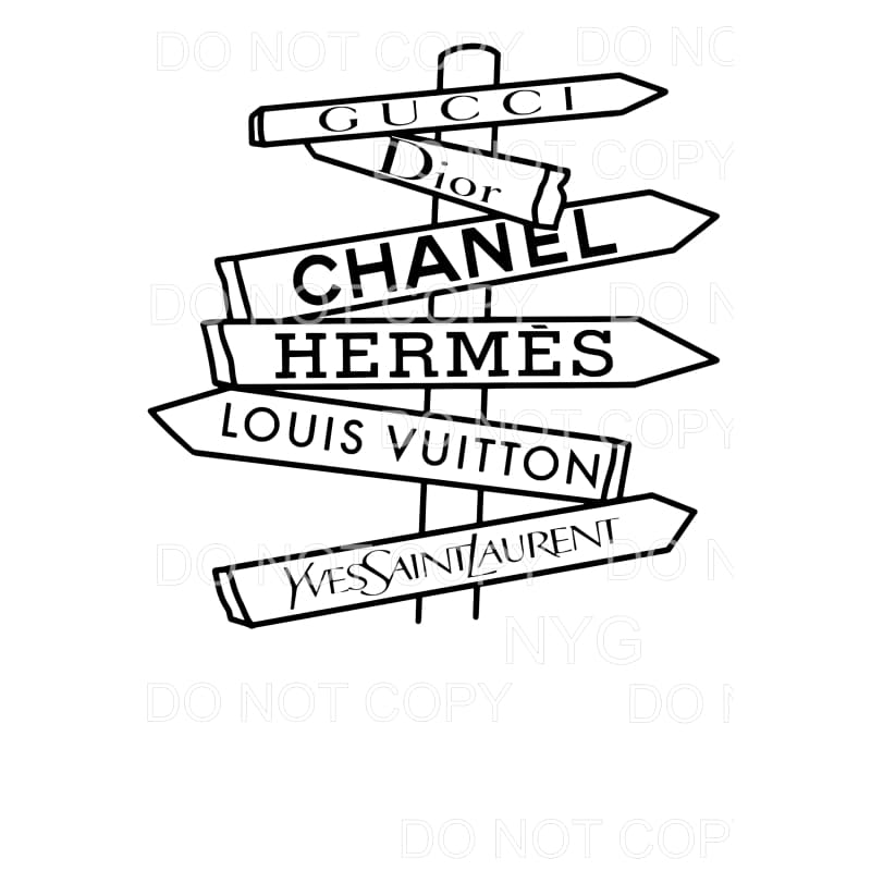 Lv gucci dior sign sublimation transfers â