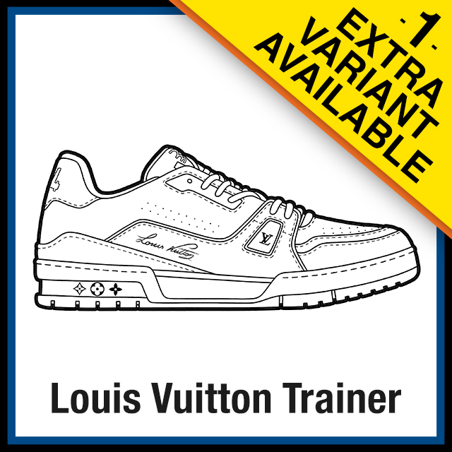 Louis vuitton trainer sneaker coloring pages