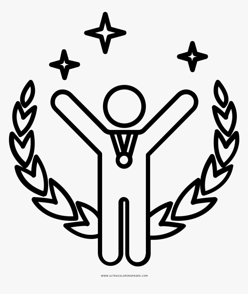 Winner coloring page