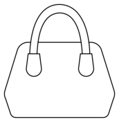 Handbag emoji coloring page free printable coloring pages