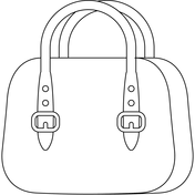 Handbag emoji coloring page free printable coloring pages