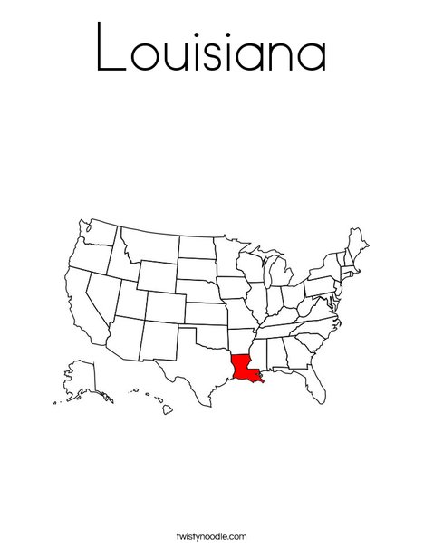 Louisiana coloring page