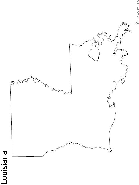 Louisiana state outline coloring sheet the us state outline blank coloring pages map quilt