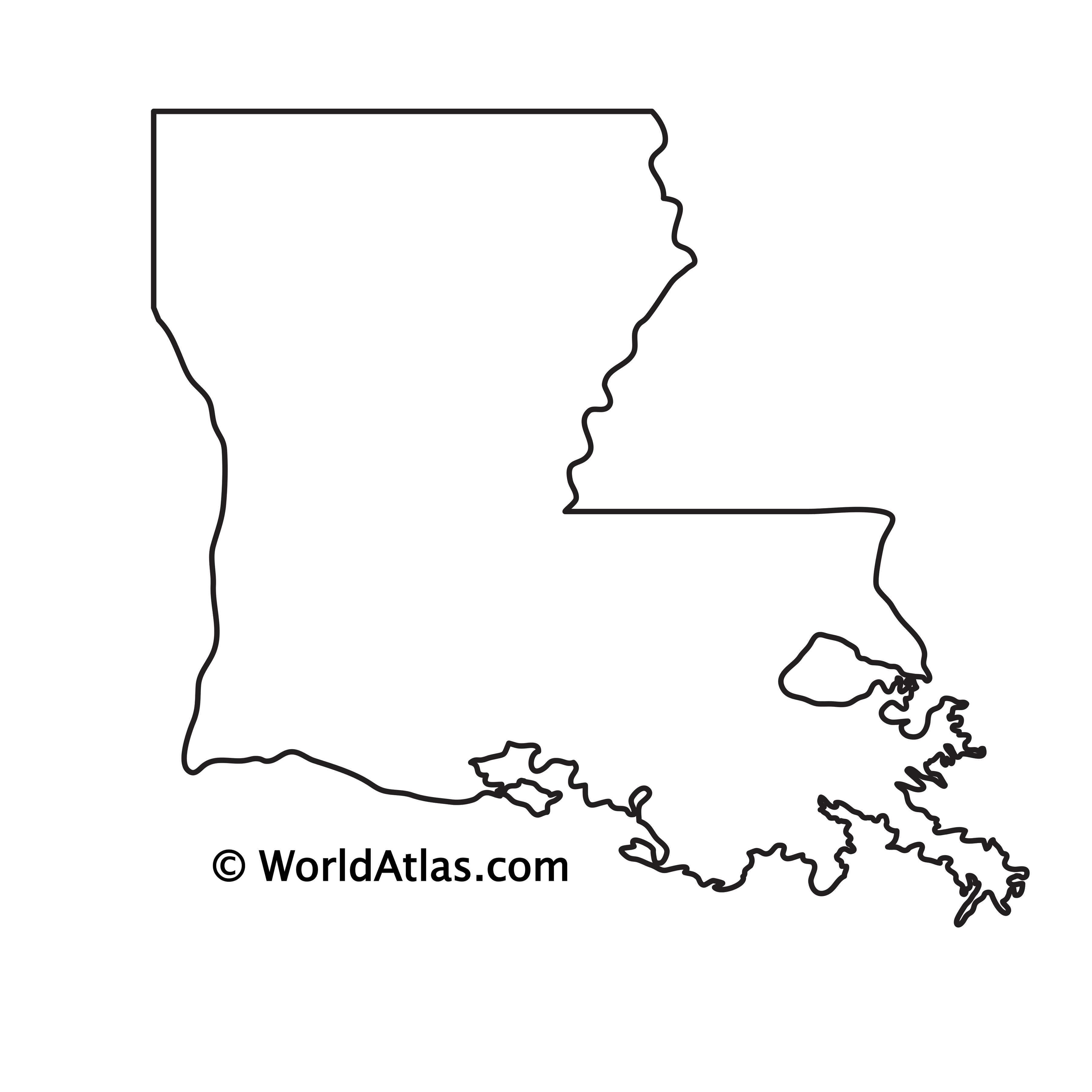 Louisiana maps facts