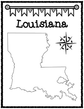 Louisiana map collection by teaching with a louisiana twist tpt