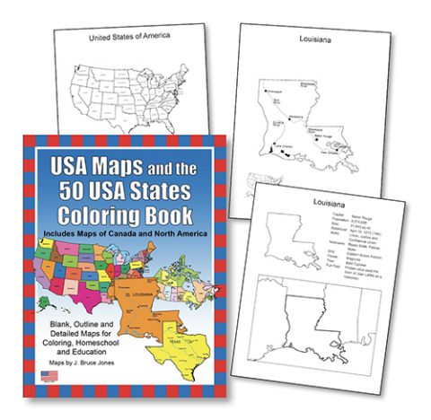 Usa maps and the usa states coloring book pdf download