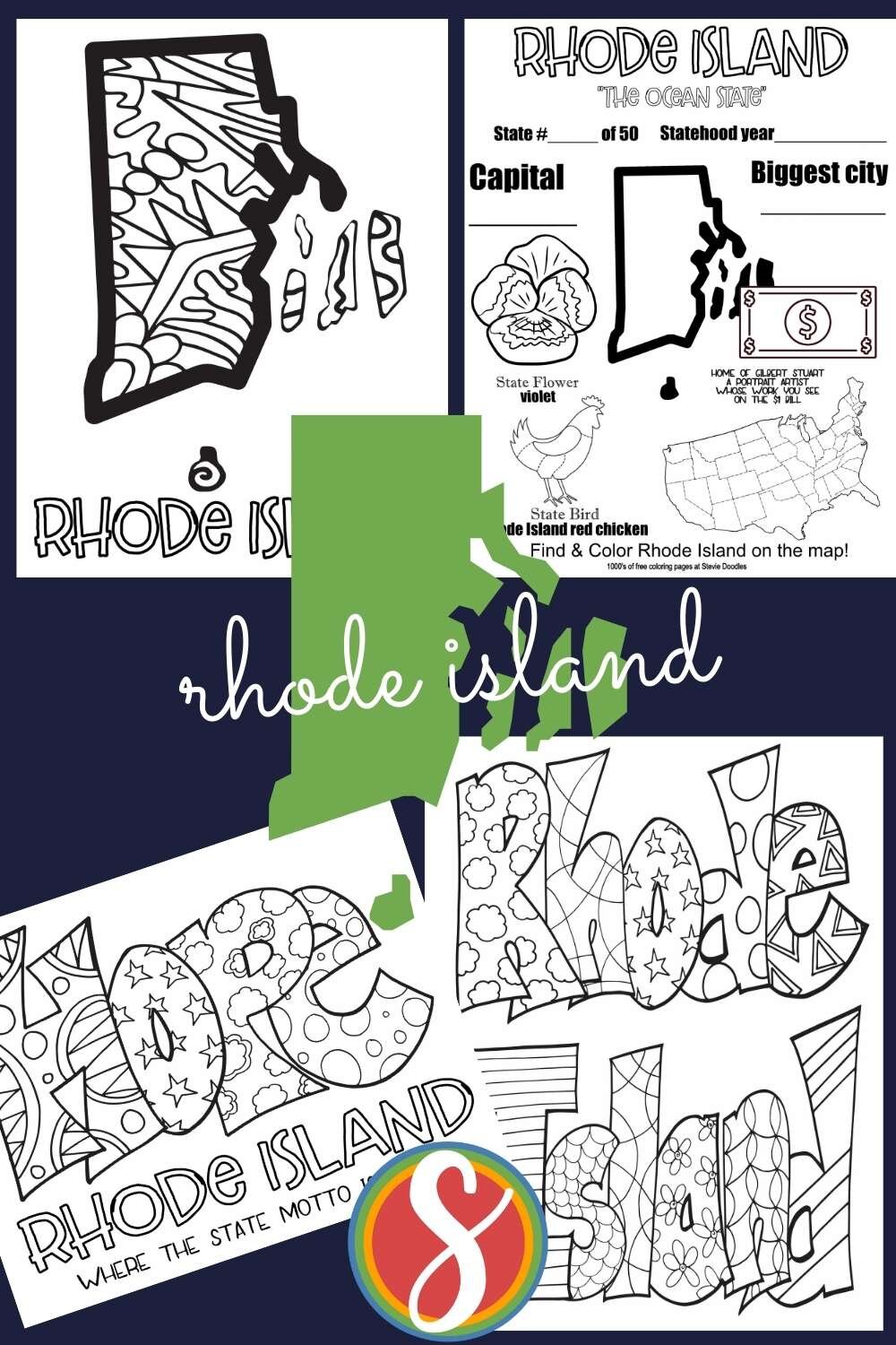 United states coloring pages â stevie doodles