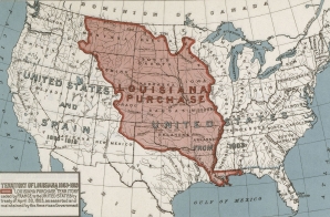 Map of the louisiana purchase territory