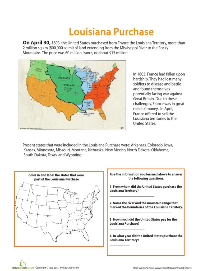 Louisiana purchase pdf louisiana purchase missouri river
