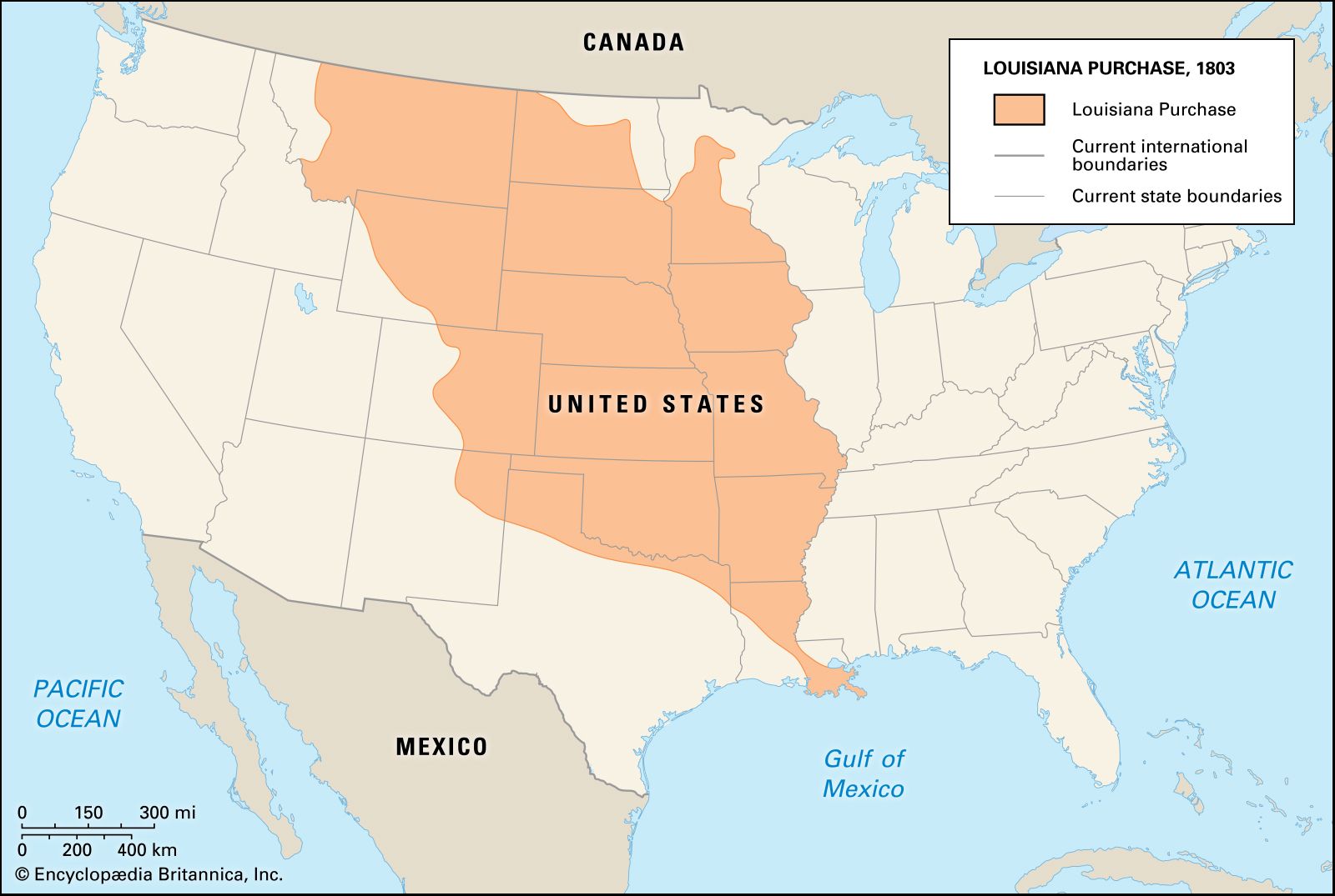 Louisiana purchase definition date cost history map states significance facts