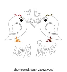 Cute birds coloring pages bird coloring stock vector royalty free