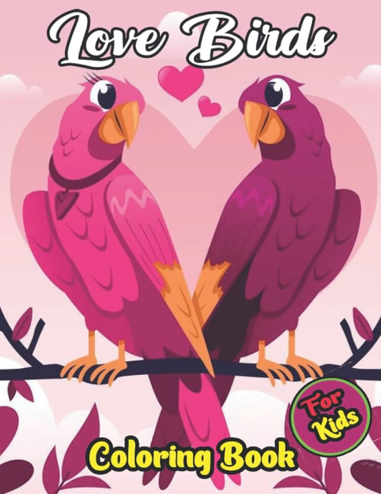 Love birds coloring book for kids a bird lovers coloring book with gorgeous bird designs love bird coloring books perfect gift for kidsteens windsor herman books