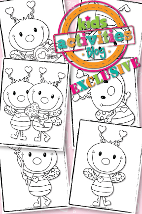 Exclusive love bug coloring pages
