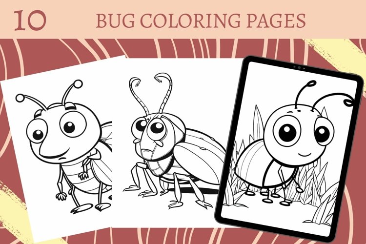 Bug coloring pages