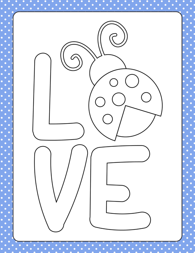 Free printable ladybug coloring pages and more