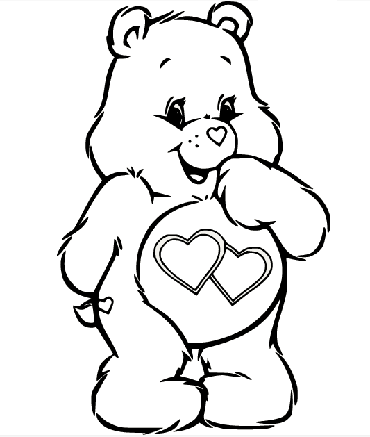 Care bears coloring pages printable for free download